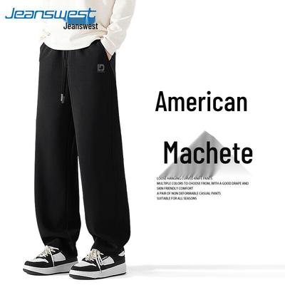 Мужские повседневные джинсы Jeanswest из плотного хлопка, свободного кроя, с прямыми штанинами