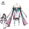 Game Wuthering Waves Zhezhi Cosplay Costume Enchanted Brush Painter Zhezhi Dress Women Halloween Party Outfit