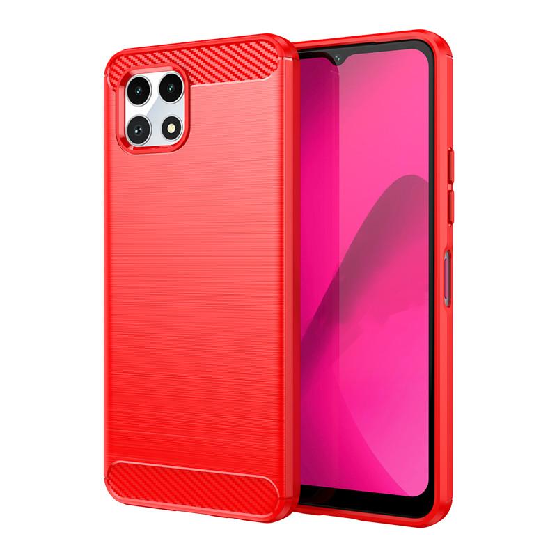 Для T-Mobile REVVL 7 Чехол для T-Mobile REVVL 6 6X 7 Pro 5G Чехол из углеродного волокна Противоударный силиконовый бампер для T-Mobile REVVL 7
