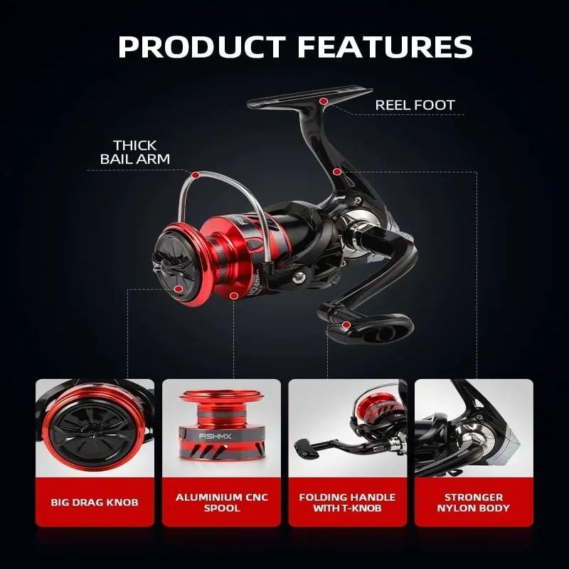 Катушка для спиннинга с металлической шпулей, 12 шарикоподшипников, катушка для ловли карпа, MQ2000-7000, металлическая леска, морская снасть