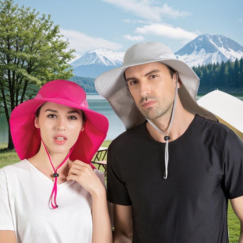 Рыбалка Широкополая Шляпа от Солнца Для Активного Отдыха Сетчатая Рыбацкая Шляпа Повседневная Шляпа для Рыбалки Унисекс Кемпинг Охота Шляпа-Ведро