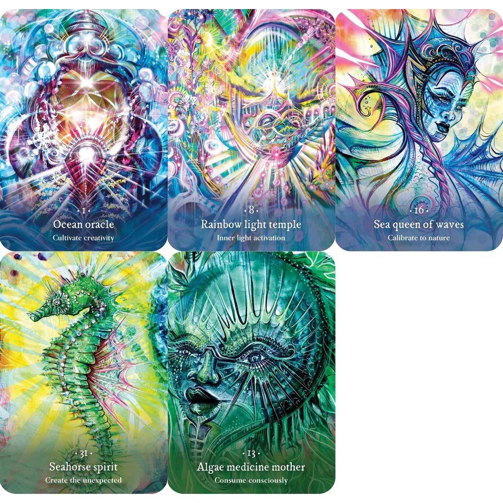 Sacred Sea Oracle: Dive Into The Depth of Your Cosmic Soul 36 Pcs Cards 10.4*7.3cm