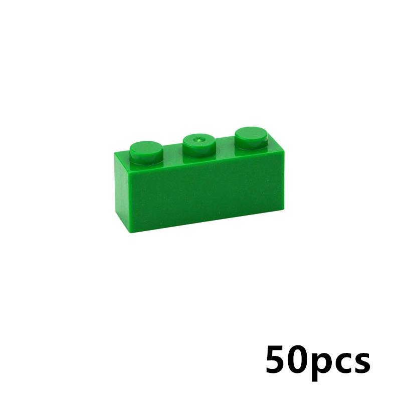 50 шт. Толстые Фигурные Кирпичики 1x3 Точки DIY Строительные Блоки Образовательные Креативные Размер Совместим С 3622 Пластиковые Игрушки Для Детей