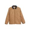 Adidas Originals Ins Coach Jacket Solid Color Zipper Closure Lapel Long Sleeve Cotton Coat Unisex Jacket Beige HK9896