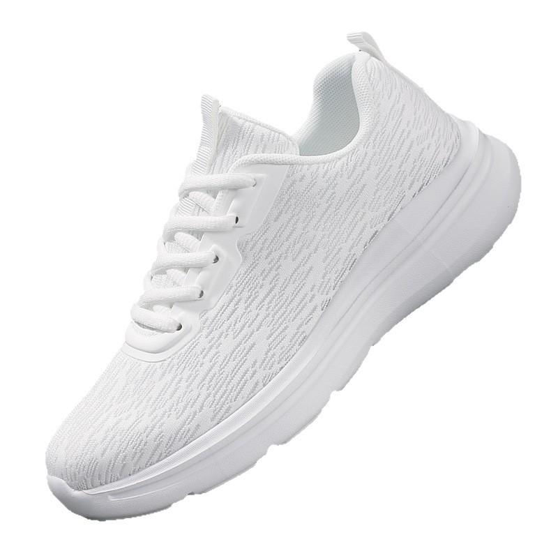 Export high-quality pure white sports shoes mesh breathable running shoes casual soft-soled travel shoes