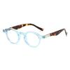 Fashion Vintage Round Men Sunglasses Women Trending Blue Green Punk Sun Glasses Transparent Shades Uv400