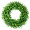 17-дюймовый круглый венок Искусственное украшение для двери