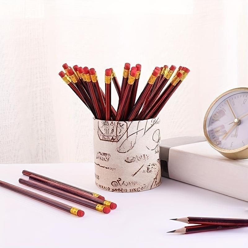 10 шт. шестиугольная ручка для рисования с ластиком — идеально подходит для начальной школы — карандаш HB в комплекте