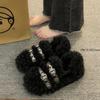 Зимняя обувь женские сабо на платформе с круглым носком мокасины с мехом мелкое крепление повседневные женские кроссовки мокасины новые удобные криперы S
