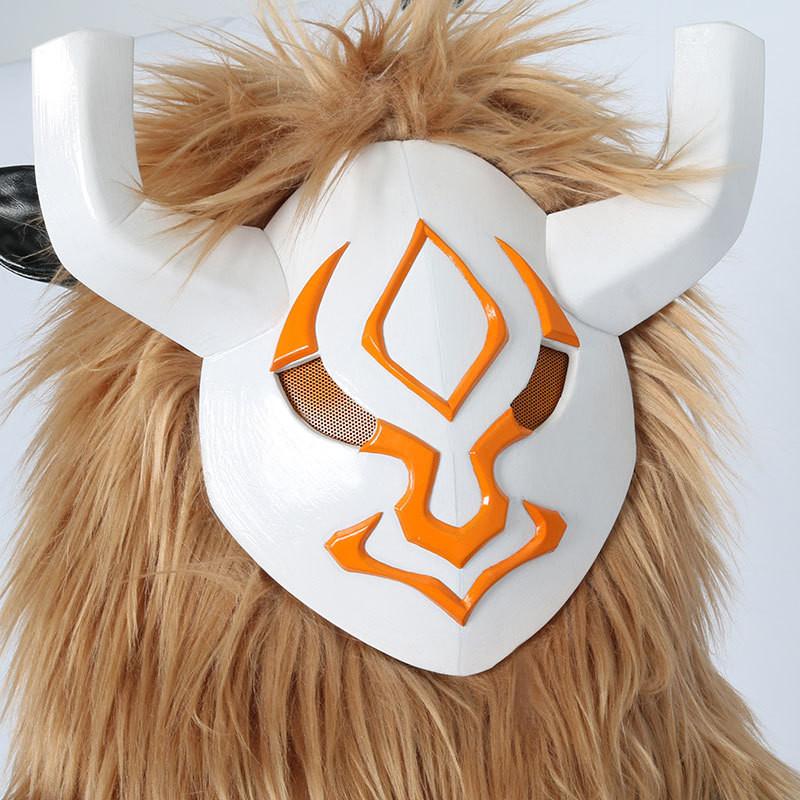 Impact Hilichurl Genshin Cosplay Costume Male Plush Mask Twodimensional Game