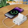 25W USB Type C Charger Multiport PD Fast Charging Phone Charger Adapter With Phone Holder 4 Ports EU US Plug Quick Wall Charger