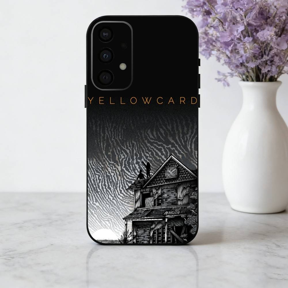 Чехол для телефона Rockin Y-Yellowcard Band для Samsung Galaxy A73, A72, A71, A70, A53, A52, A51, Другие Мягкий Черный Корпус