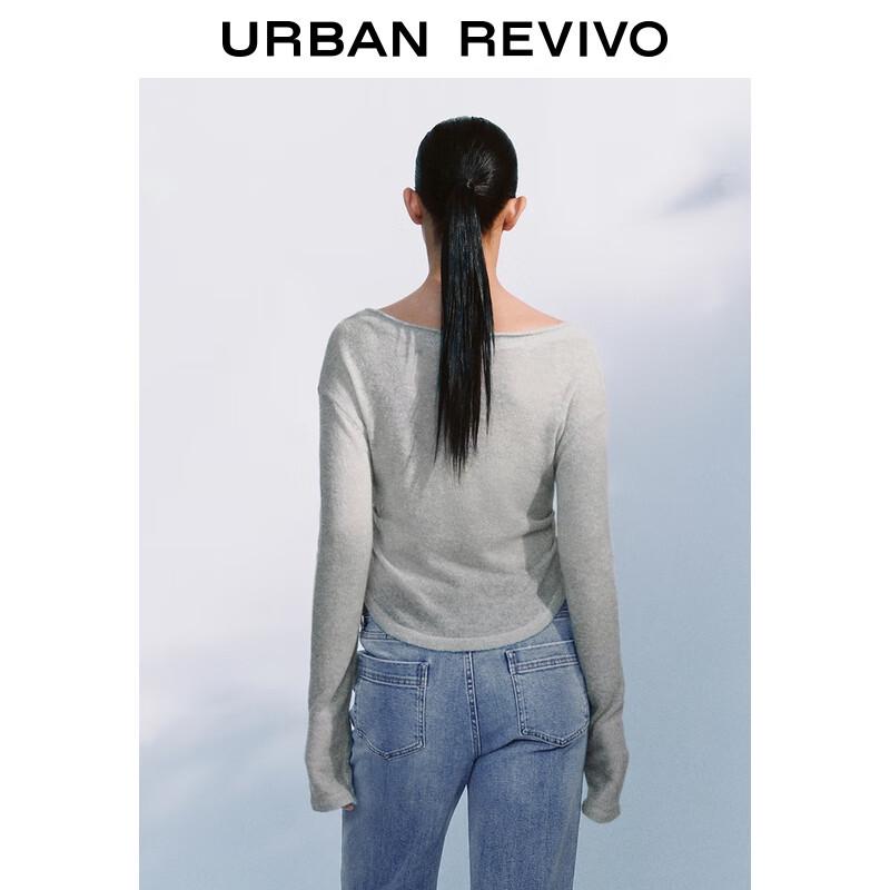 Женский трикотажный топ с открытыми плечами, сборками и длинными рукавами