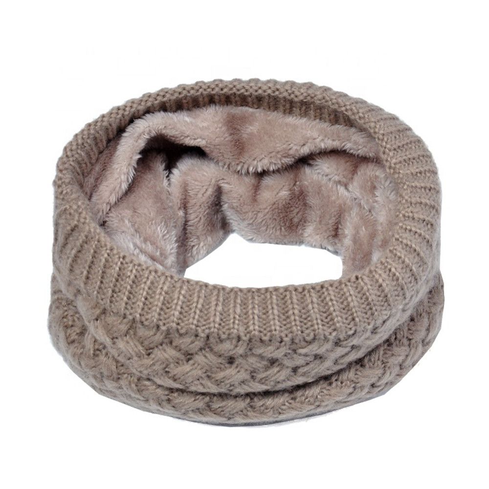 Men Women Thick Neck Gaiters Soft Neckerchief Knitted Scarf Snood Neck Warmer Autumn Winter Thermal