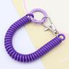 Keychain Lanyard Stretchy Key Ring Anti-lost Lobster Clasp Keyring Stretch Spring Coil Key Hooks