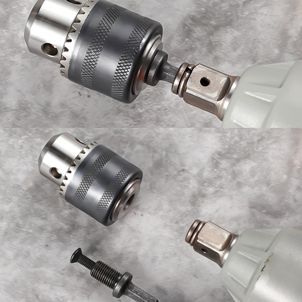 Drill Chuck with Key 1.5-10mm Drill Press Chuck Replacement 3/8-24UNF Mount for Impact Driver Power Drill Press Chuck with Key