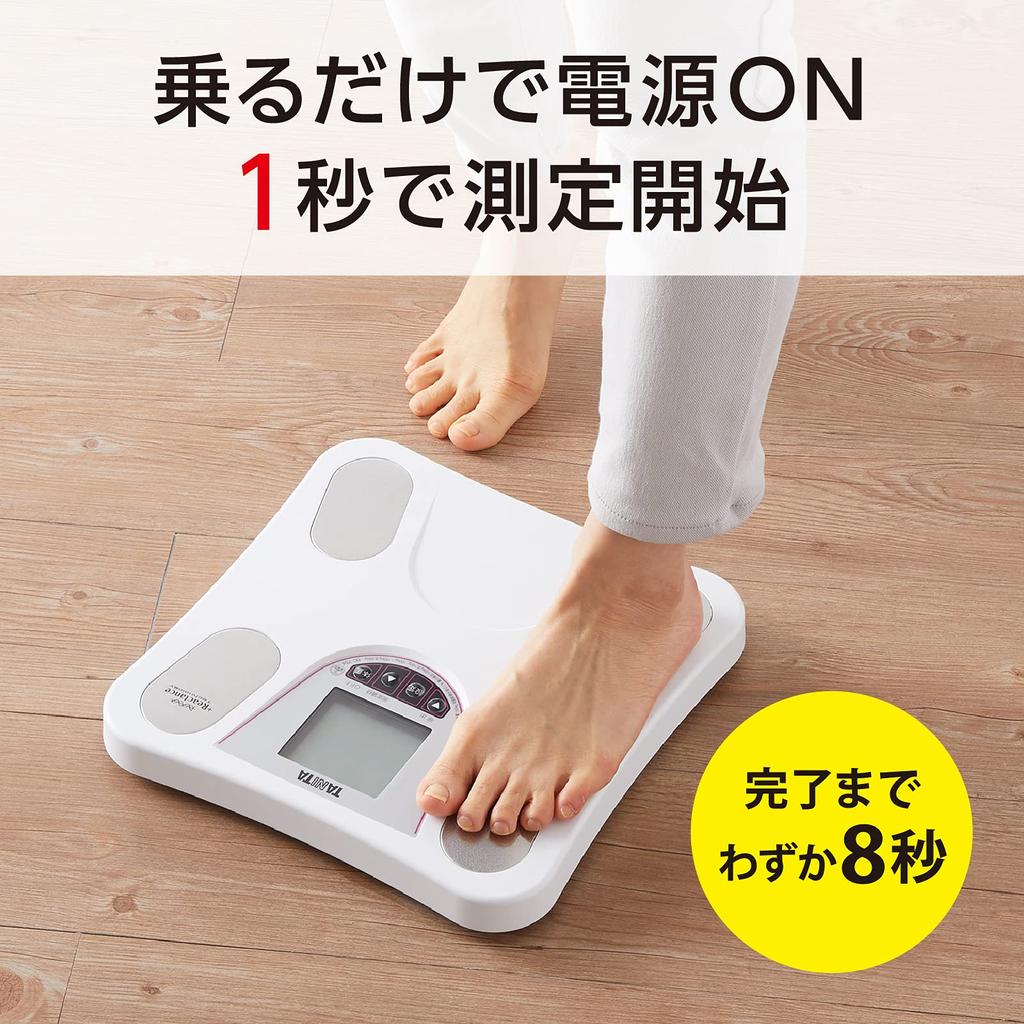 TANITA Состав тела Весы Riding Pita Функция Белый Вес/Тело BC-754-WH