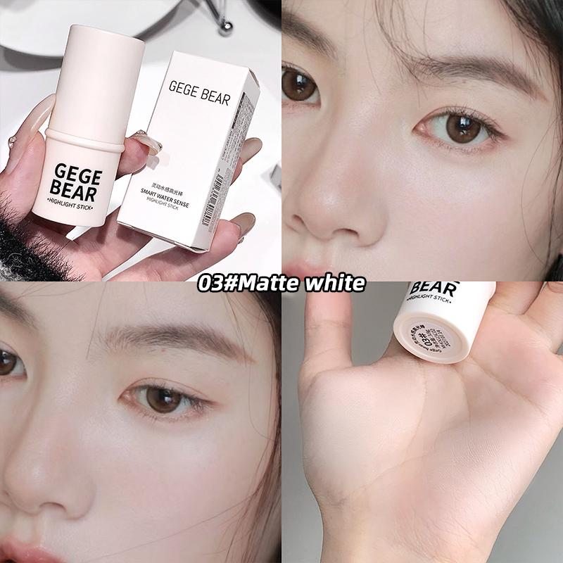 GEGE BEAR Highlight&Blush Stick Style High Gloss Fine Flash Natural Moist Portable Blush Cream Создайте естественный контурный карандаш