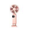 2026 Folding Handheld Fan USB Rechargeable Large Capacity Desktop Fan with Display Portable Hanging Stand