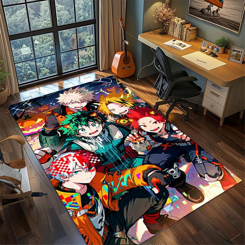 Area Rug My Hero Academia Non Slip Washable Large Carpet Bedroom Gamer Room Home Decor