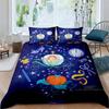 Cartoon-themed Cinderella fairy tale duvet cover and pillowcase bedding set, suitable for boys' and girls' bedrooms, and as a