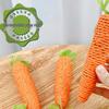 Cat Self-Play Carrot Teething Stick: Bite- & Scratch-Resistant Teaser Wand for Kitten Claw Grinding & Boredom Relief.