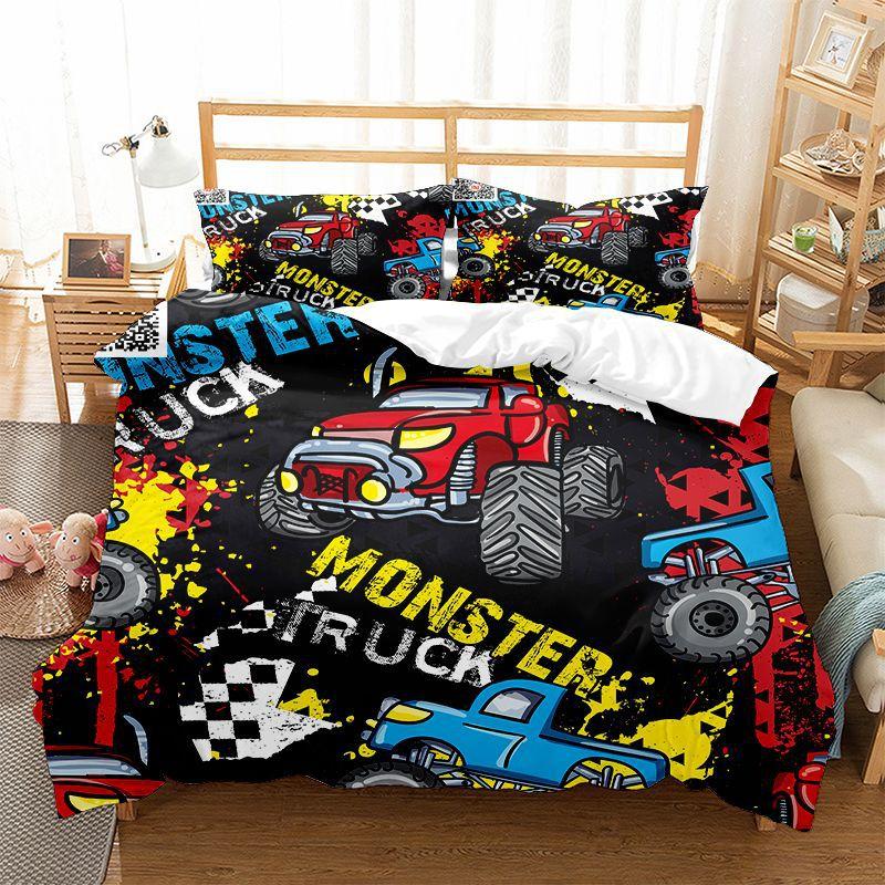 Hippie Graffiti Duvet Cover Set King Queen Size For Kids Boys Youth Polyester Comforter Cover Modern Street Art Bedspread Cover