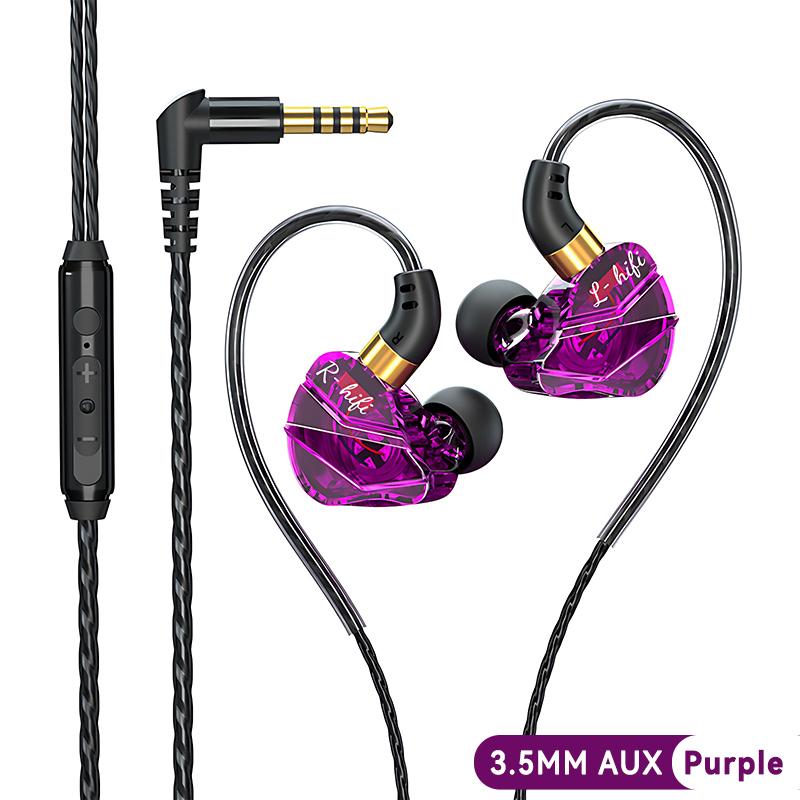 VAORLO Оригинальные проводные наушники 9D HIFI с мощными басами и микрофоном для спорта, игр и музыки