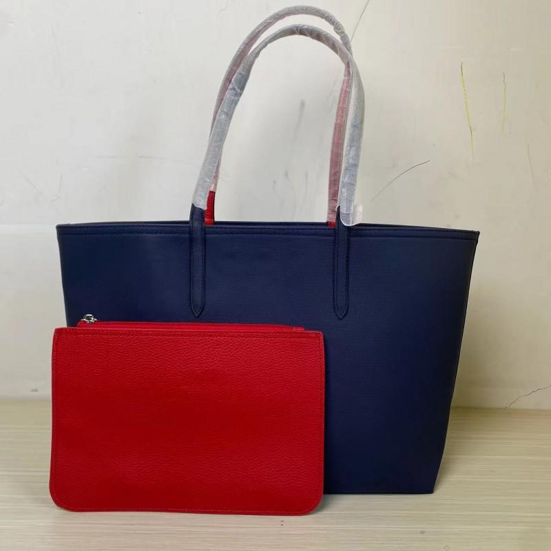 Large Capacity Dual-Side Reversible Shoulder Tote Bag Women Spacious Crossbody Shopper With Zippered Pockets Phone