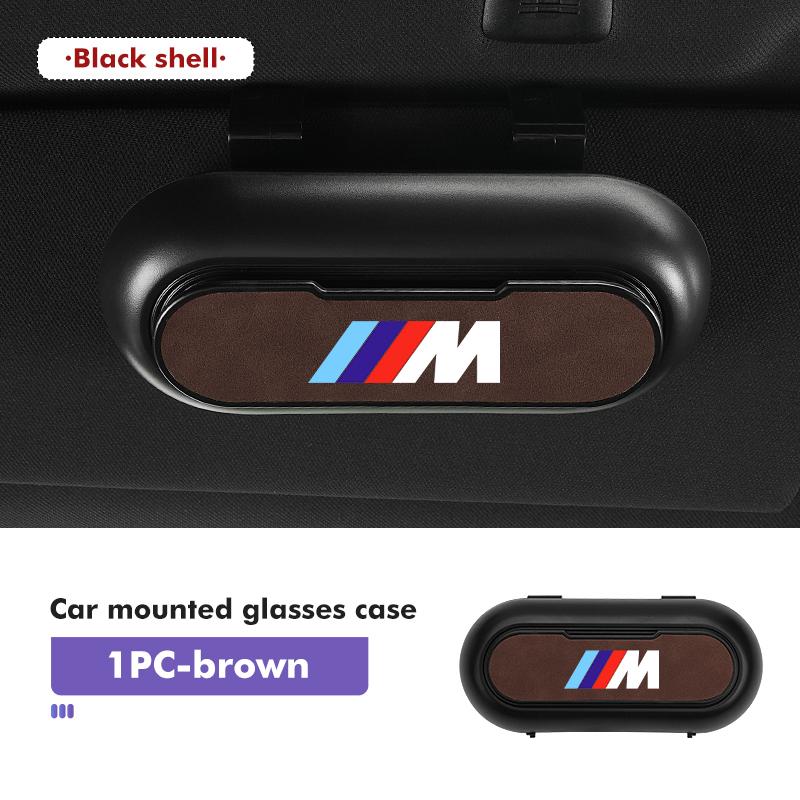 Car Glasses Case Sun Visor Hanging Eyeglass Storage Holder Box For BMW E93 F10 F20 F30 F40 F15 F25 F26 F31 F49 F86 M3 M5 X3 TE8