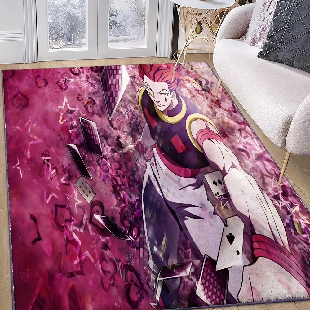 Floor Mat Soft Flannel Rug Non-Slip Absorbent Mat for Bathroom Bedroom Home Decor H-Hunter and H-Hunter Anime