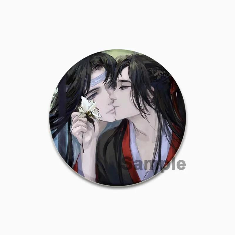 32/44/58mm Mo Dao Zu Shi Badge Anime Cartoon Brooches Cosplay Cute Rabbit Enamel Pins for Clothes Backpack Hat Collar Jewelry Accessories