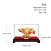 Auspicious Yearly Abundance Fish Figurine Statue, Premium Sandblasted Metallic Sandy Finish, Oriental Feng Shui Art Style Decor, Prosperity