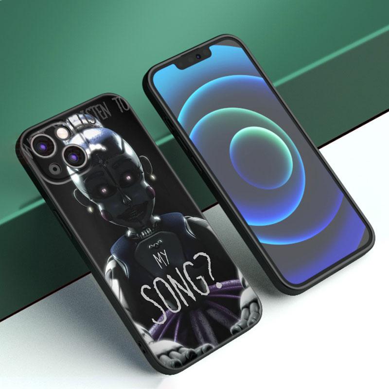 Five-Nights-At-Freddys Phone Case For Apple iPhone 12 13 Mini 11 14 15 Pro Max 7 8 Plus X XR XS SE 2020 2022 Black Silicone Case