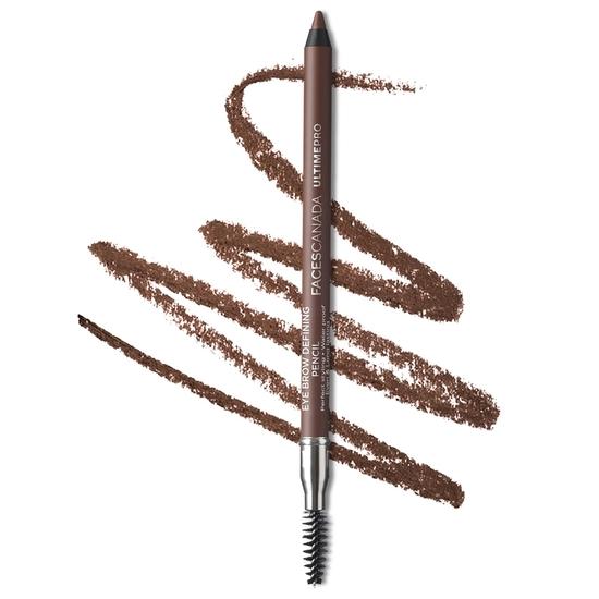 FACES CANADA Ultime Pro Eyebrow Defining Pencil - Dark Brown 02, 1,2 г | Гелевое скольжение, стойкий цвет Pay Off | Естественные брови