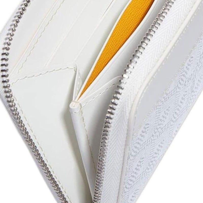 GOYARD Matignon Canvas With Leather Wallet Small Unisex White MATIGNPMLTY-50CL50P