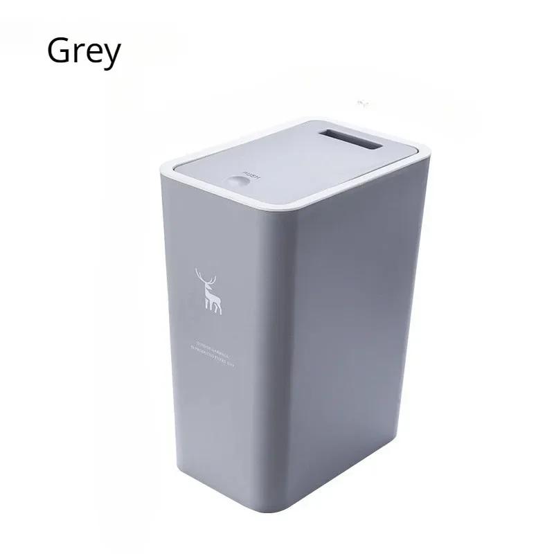 10 л 15 л Nordic Туалет Мусорное ведро Бытовая с крышкой Кухня Классификация Пресс-типа Ванная Гостиная Прямоугольный мусорный бак