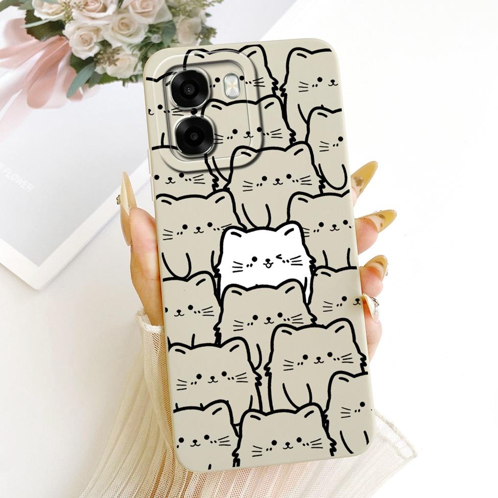 Чехол для телефона Oppo A6x 4G CPH2819 5G CPH2783 Чехол для Oppo A6x Милый Кавайный Роскошный Модный Цветы Крутой Расписной Силиконовый Корпус