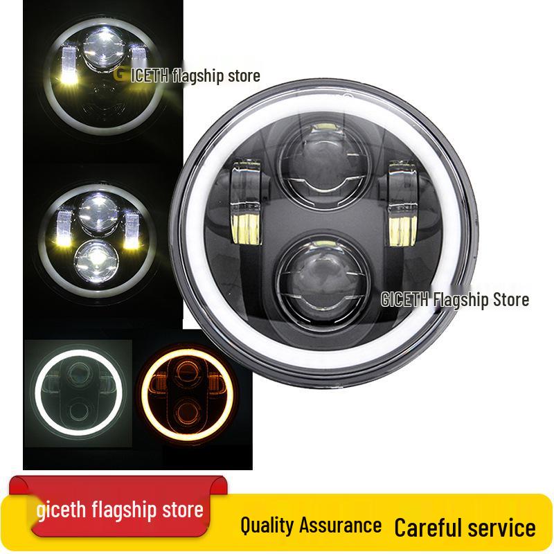 5.75" LED Headlight for Harley X48, XL883R/L 750, Dyna, Benelli 400 Motorcycles & Scooters - Off-road Compatible