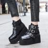 European American Street Women's Shoes 2024 New Ankle Boots Casual Slope Heel Thick Sole Design Versatile Women's Shoes