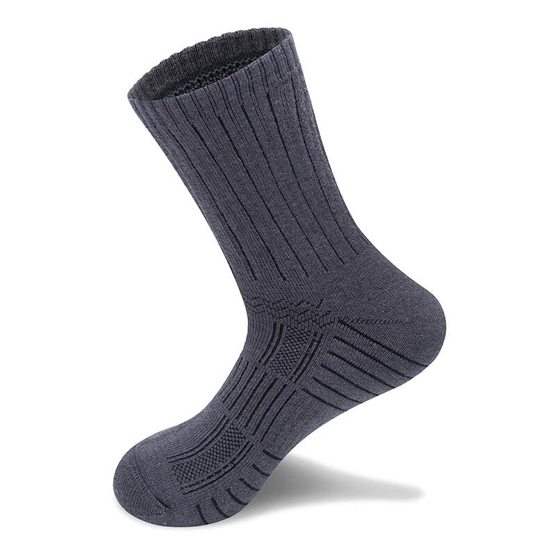 TFO Merino Wool Socks, Outdoor Sports Socks, Breathable And Sweat-Absorbing Hiking Socks 2202462, Men's Dark Gray