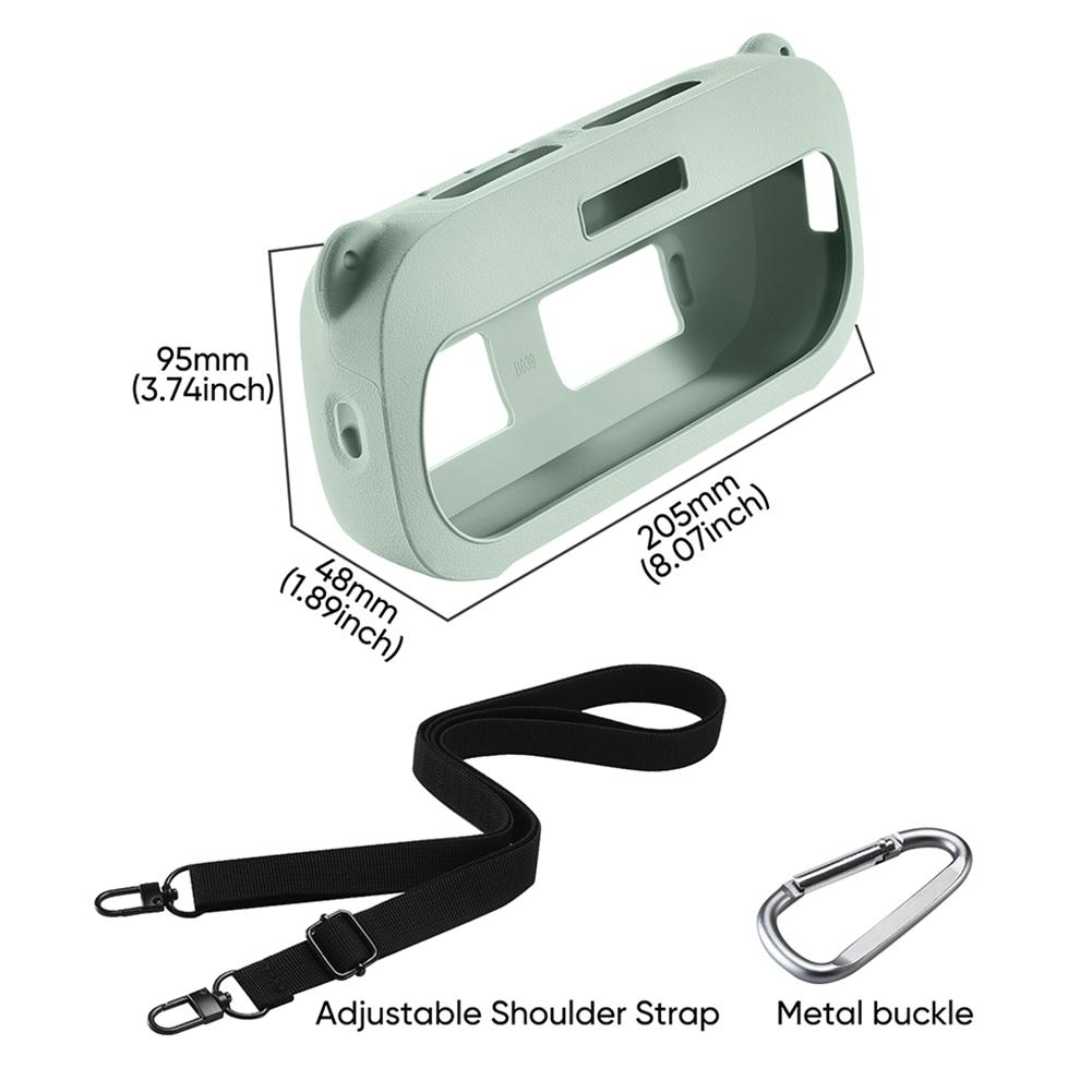 Silicone Case Cover Travel Protective Carrying Pouch with Shoulder Strap for Bose SoundLink Flex 1st Gen 2nd Gen BT Speaker