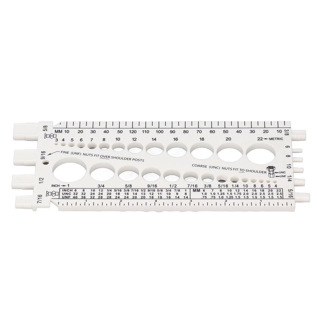 Прибор для проверки резьбы болтов и гаек от M3 до M22 метрических и от #4 до 34 дюймовых размеров. Идентификатор болтов и гаек.