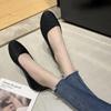Fashion Women Casual Flat Shoes Spring Autumn Flat Loafer Comfort Women Shoes Slips Soft Round Toe Rhinestone Flats Shoes Plus Size 43