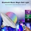 Новый RGB сценический светильник, вращающаяся Bluetooth музыкальная лампа, светодиодный цветной кристалл, летающая тарелка, волшебный шар Li