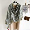 Soft Satin Neck Scarves Sunscreen Beach Hijab Fashion Silk Scarf Shawls  Dress Decor