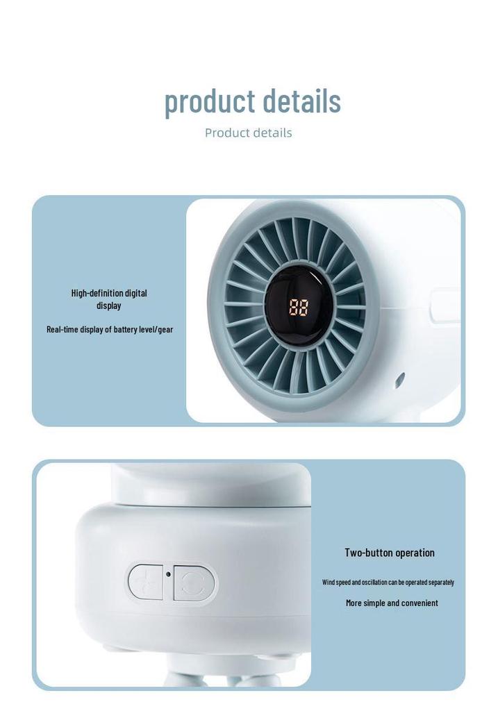 Octopus USB Portable Stroller & Desktop Fan