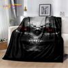 3D Gothic Horror Ghost Skull Soft Plush Blanket,Flannel Blanket Throw Blanket for Living Room Bedroom Bed Sofa Picnic Cover Kids