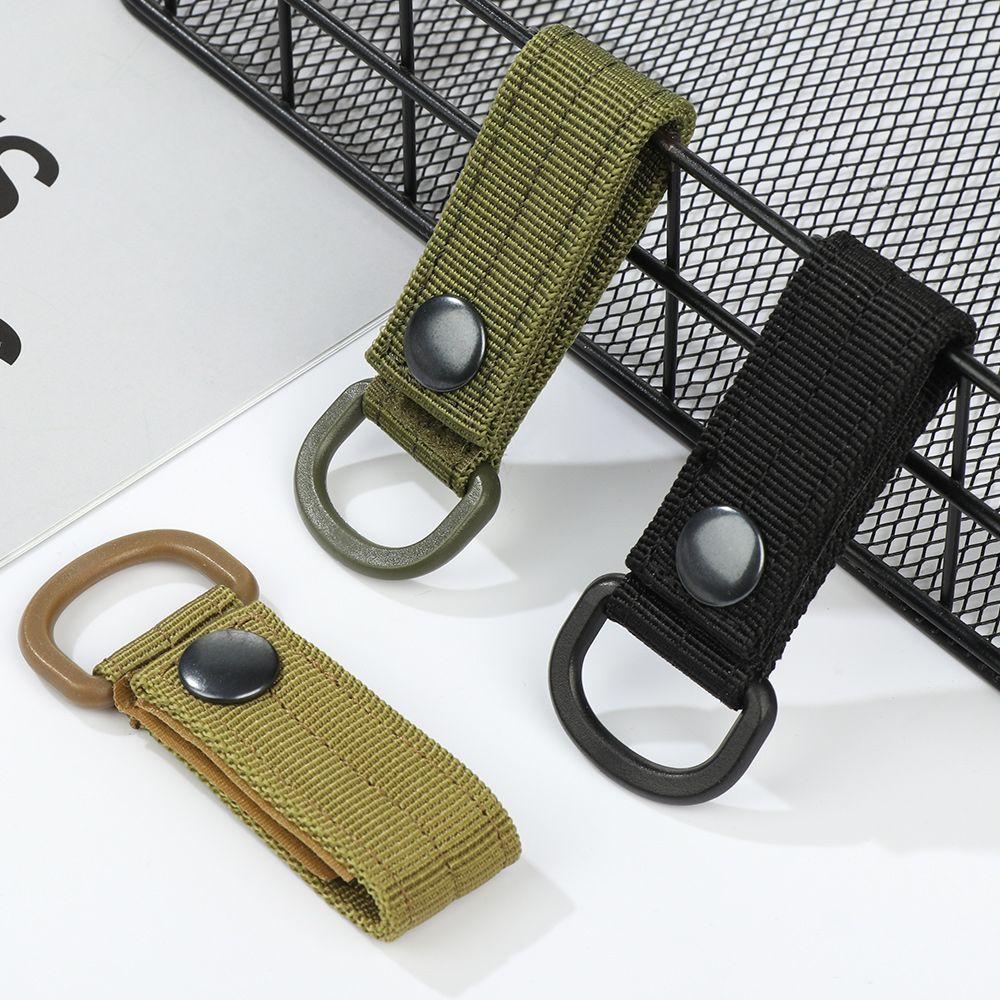 Portable Clip Supplies Nylon Webbing Keychain Carabiners Hang Buckle Strap Belt Clips