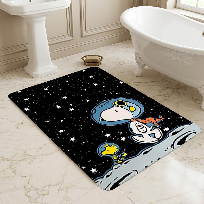 Snoopy Space Living Room Nonslip Area Rug Soft Carpet For Bedroom Game Playroom Sofa Office Home Decor Doormat Christmas Gift C926211